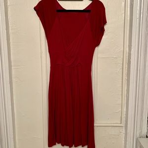 Burgundy Anthropologie Mini Dress